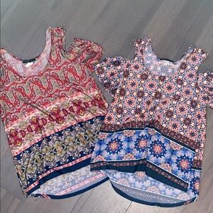 2 Patterned Tops